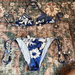 Aerie Blue Floral Bikini